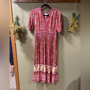 🌹 floral Maxi Dress